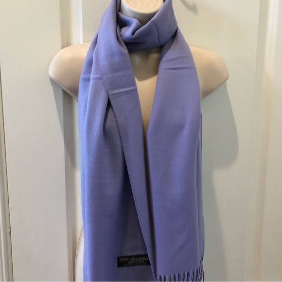 100% Cashmere Lavender Scarf, super soft - Picture 5 of 5